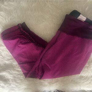 Striped Pink and Purple Leggings